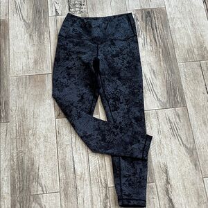 Black and blue  Patterned Leggings
